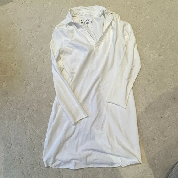 Frank & Eileen White Nicole Henley Dress - Picture 2 of 4